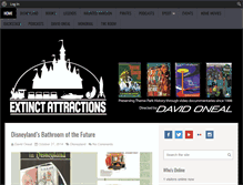 Tablet Screenshot of extinctattractionsclub.com